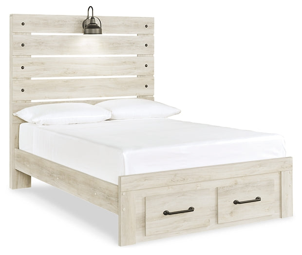 Cambeck  Panel Bed With 2 Storage Drawers