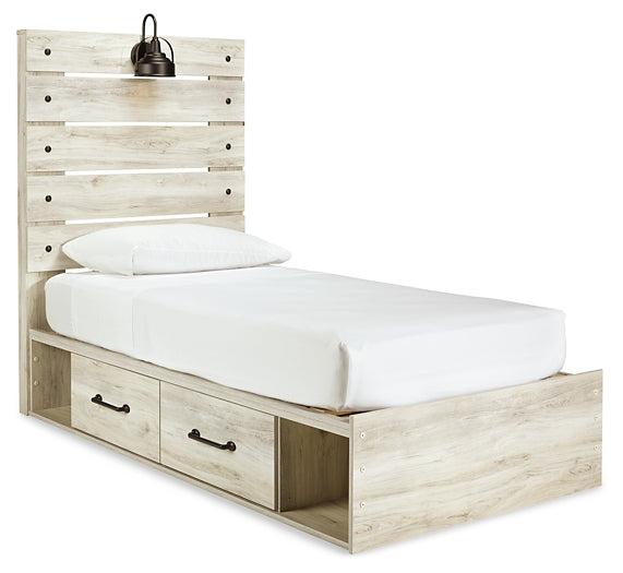 Cambeck  Panel Bed With 2 Storage Drawers