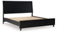 Danziar King Panel Bed with Mirrored Dresser and Chest