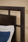 Covetown Full Panel Bed with Mirrored Dresser and Chest