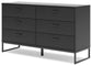 Socalle Queen Panel Platform Bed with Dresser, Chest and Nightstand