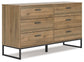 Deanlow Twin Platform Panel Bed with Dresser and Nightstand