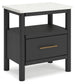 Cadmori King Upholstered Bed with Mirrored Dresser and 2 Nightstands