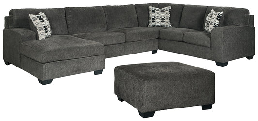 Ballinasloe 3-Piece Sectional with Ottoman