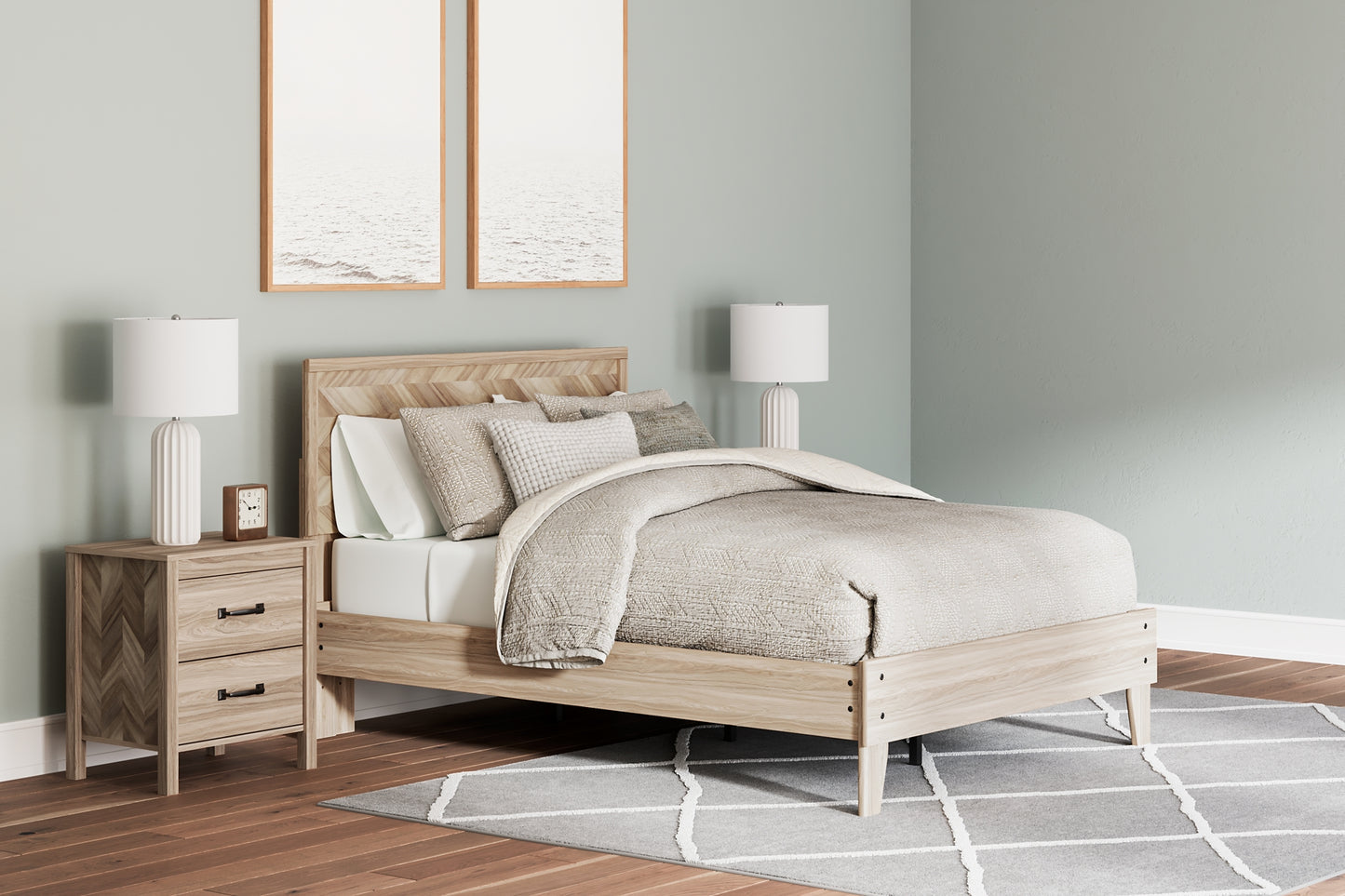 Battelle  Panel Platform Bed