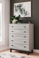 Vessalli Queen Panel Headboard with Mirrored Dresser, Chest and Nightstand